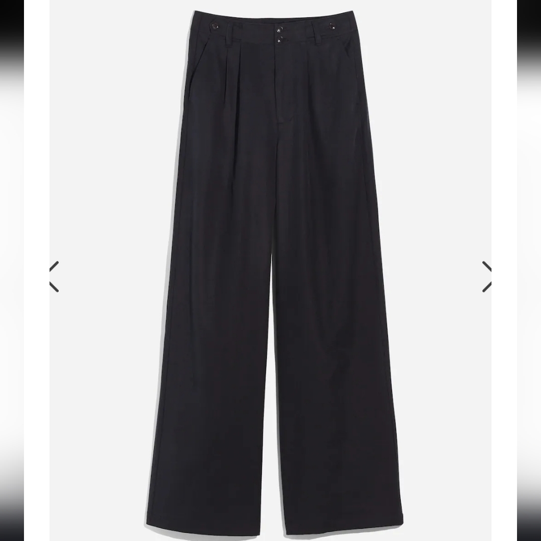 The Harlow Wide-Leg Pant Black Size 8